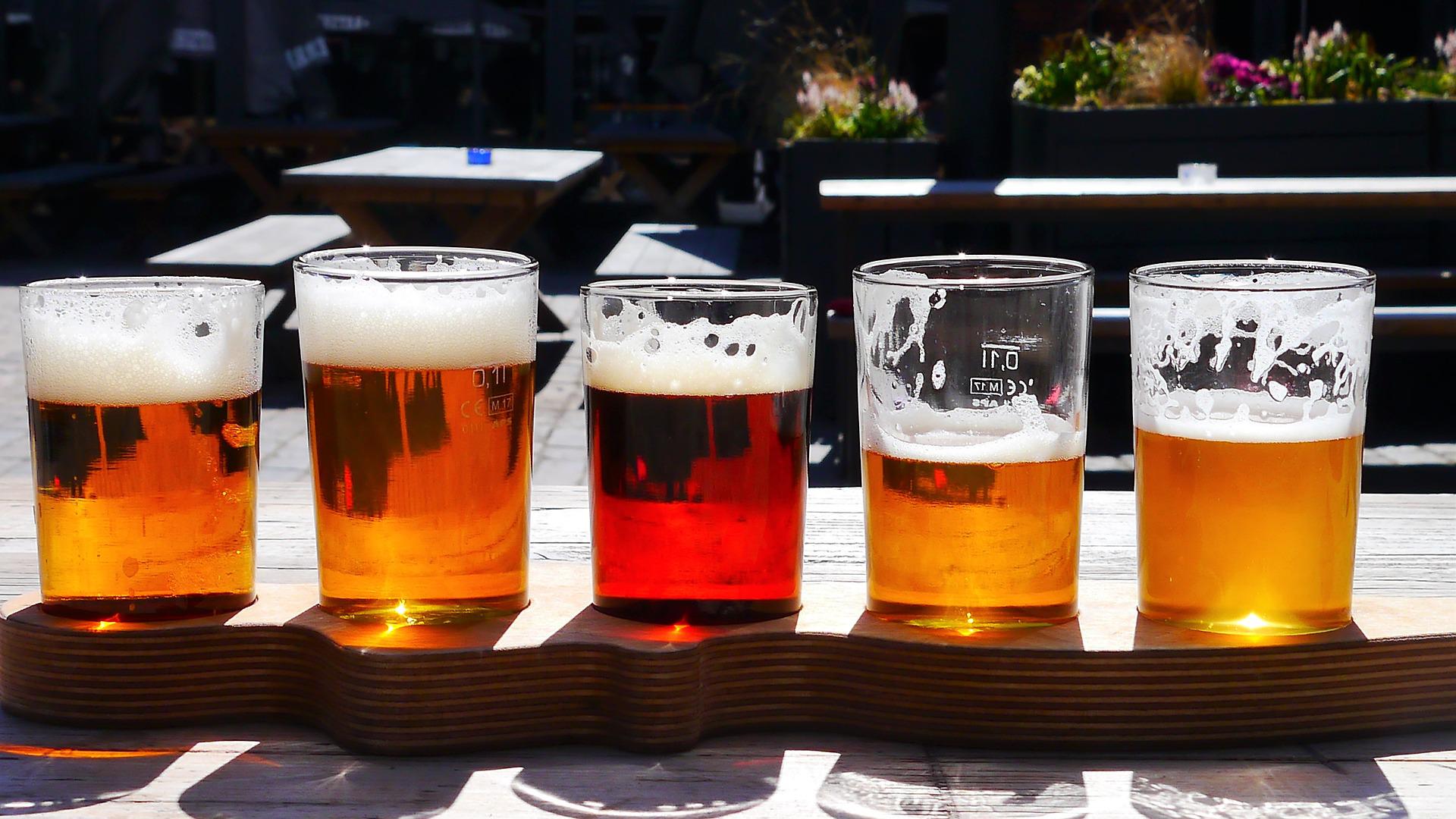 There is delicious beers. 